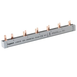 Stiftkammschienen-Kombi., 2-polig, 12 TE, 16 mm², 1P+N, für 1 FI 2p + 5 AFDD LS Legrand 404985