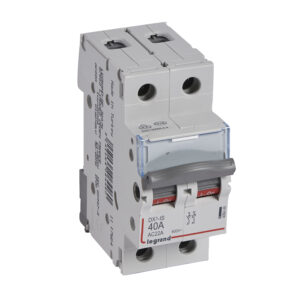 Lasttrennschalter DX3, 2-polig, 40A 400 VAC, Gebrauchskategorie AC-22A Legrand 406446