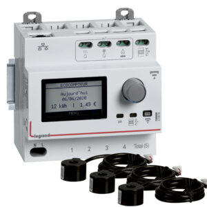EMDX3 Smart Ecometer-Set,1xSmart Ecometer 412032 und 3xStromwandler,with Netatmo Legrand 412033