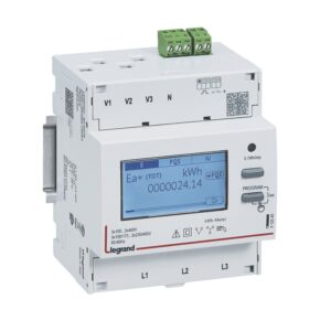 Energiezähler EMDX³, MID, 3-ph., Anschl.über Stromwandler x/5, Impulsausgang,4TE Legrand 412042