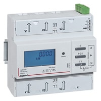 Energiezähler EMDX³, 125A, 3-phasig, Direktanschluss, RS485+Impuls, 6TE Legrand 412074