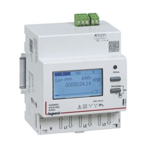 Energiezähler EMDX³, 63 A, 3-phasig, Direktanschluss, Impulsausgang, 4TE Legrand 412090