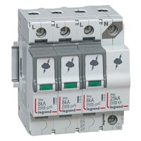 Kombiableiter Typ 1+2, 3+1 Schaltung, 230/400 VAC, Iimp 8 kA, (Uc)320 VAC Legrand 412257