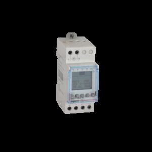AlphaRex³ DY21 GPS/DCF digi. Jahresschaltuhr inkl.Astrofunkt.,230VAC, 1Kanal,2TE Legrand 412704