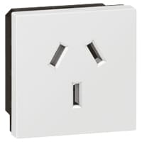 Mosaic Steckdose australischer Standard 10/15A 2-modulig Legrand 572112