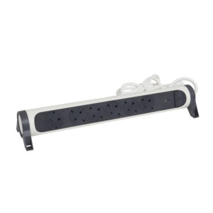 Drehbare Steckdosenleiste 6x Steckdose, SPD, 1,5m Kabel Farbe: Ultraweiß/Schwarz Legrand 694509