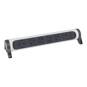 Drehbare Steckdosenleiste 6x Steckdose, ohne Kabel Farbe: Ultraweiß/Schwarz Legrand 694547