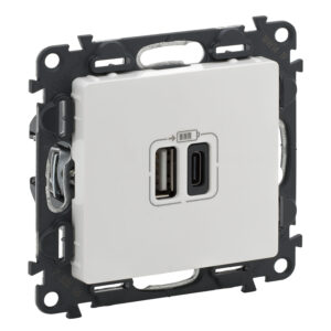 Valena Life 2XUSB A+C 2-modulig 3A Farbe: Ultraweiß Legrand 753106