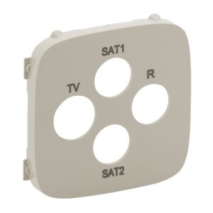 TV-R-SAT-SAT-Abdeckung für das Schalterprogramm VALENA ALLURE, Farbe: Mandelweiß Legrand 754816