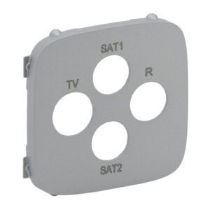 TV-R-SAT-SAT-Abdeckung für das Schalterprogramm VALENA ALLURE, Farbe: Aluminium Legrand 754817