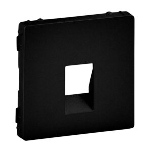 Valena Life Abdeckung für Lautsprecherdose mit Federklemmen. Farbe: Schwarz Legrand 756362