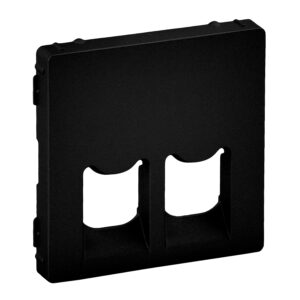 Valena Life Abdeckung RJ11/RJ45 2-fach Farbe: Schwarz Legrand 756422