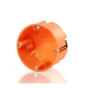 Hohlwand-Gerätedose; Tiefe 35 mm; mit vormontierten Geräteschrauben; orange Legrand A01020