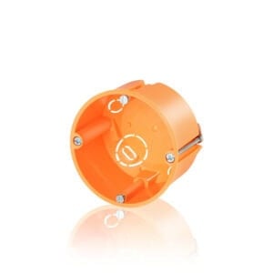 Hohlwand-Gerätedose; Tiefe 47 mm; mit vormontierten Geräteschrauben; orange Legrand A01021