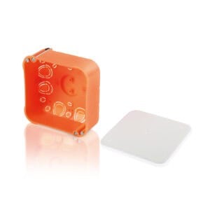 Hohlwand-Abzweigkasten 104 x 104 mm; orange; inkl. Schraubdeckel weiß Legrand A01024