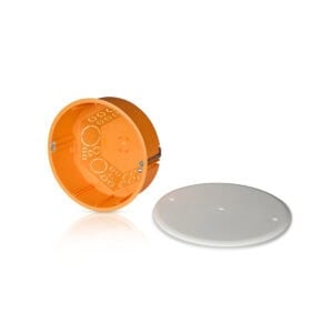 Hohlwand-Abzweigdose; D=120mm; orange; inkl. Schraubdeckel weiß Legrand A01025