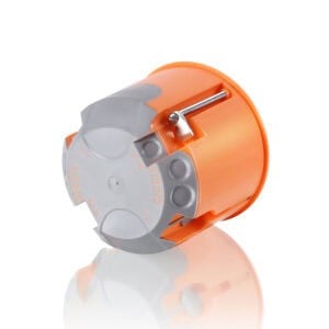 Hohlwand-Geräte-Verbindungsdose; Tiefe 61 mm; orange; Garantiert winddicht Legrand A01027