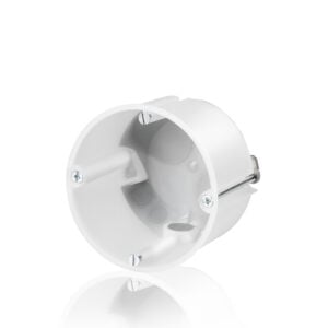 Hohlwand-Gerätedose; winddicht; halogenfrei; D=68mm; t=47mm; Farbe: Weiß Legrand A01028
