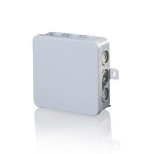 Abzweigdosen  100 x 100 x 40 mm, Grau, bis zu 12 Abschneid-Leitungseinführungen Legrand A01047