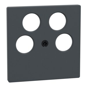 Zentralplatte für Ankaro 4fach-Antennensteckdosen, anthrazit, System M, Merten 295314