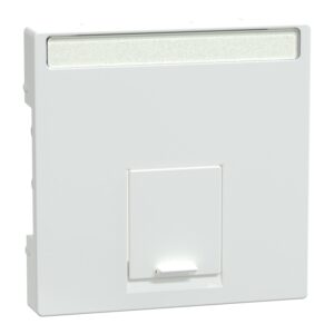 Zentralpl. f. Schneider Electric-Connector 1fach, aktivweiß glänzend, System M, Merten MEG4573-0325