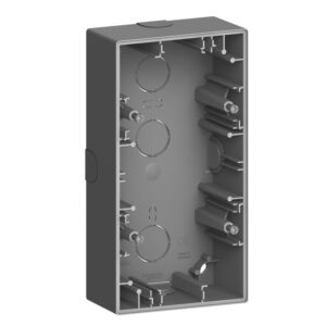 Merten System Design, Aufputzgehäuse, 2-fach, Anthrazit, Merten MEG4024-6534