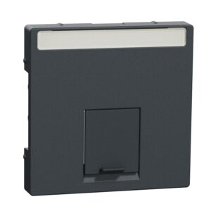 Zentralplatte für Schneider Electric-Connector 1fach, anthrazit, System M, Merten MEG4573-0414