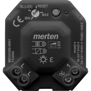 Universal LED Dimmermodul, schwarz, Merten MEG5300-0001