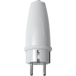 PVC-SCHUKO-Stecker (DE, FR, BE), grau, Merten 123463