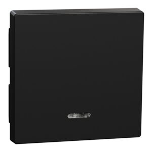 Wippe mit Kontrollfenster, schwarz matt, System M, Merten MEG3320-0403