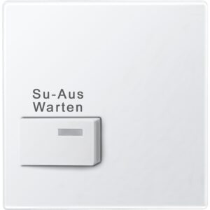 Zentralplatte für Dienstzimmer-Anzeigeeinheit, polarweiß glänzend, System M, Merten 452319