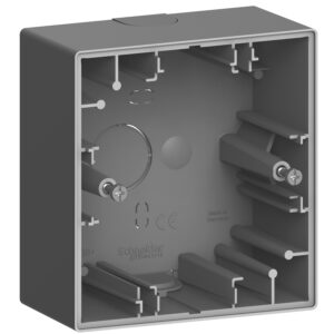 Merten System Design, Aufputzgehäuse, 1-fach, Anthrazit, Merten MEG4014-6534
