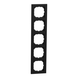 M-Pure-Rahmen, 5fach, schwarz matt, M-Pure, Merten MEG4050-3603
