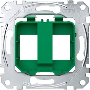 Tragplatten für Steckverbinder Modular Jack, grün, Merten MEG4566-0004
