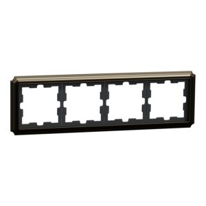 D-Antik Metallrahmen, 4-fach, Moccametallic, Merten MEG4040-4752