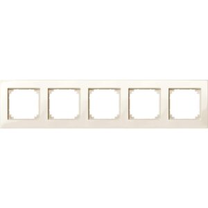 M-PLAN-Rahmen, 5fach, weiß glänzend, Merten 515544