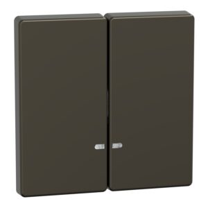 Doppelwippe mit Kontrollfenster, Moccametallic, System Design, Merten MEG3420-6052