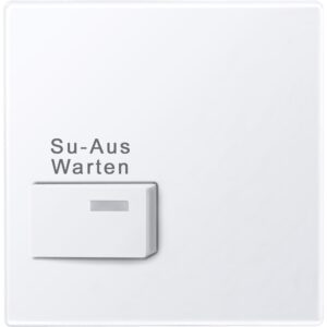 Zentralplatte für Dienstzimmer-Anzeigeeinheit, aktivweiß glänzend, System M, Merten 452325
