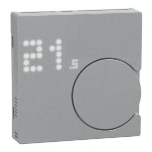 Connected Raumtemperaturregler-Modul, aluminium, System M, ZB, Merten MEG5779-0460
