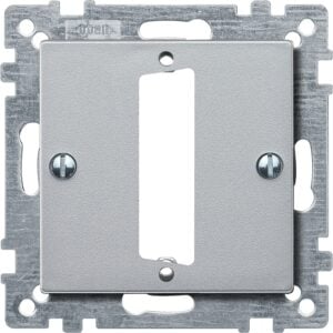 Zentralplatte für D-Subminiatur-Steckverbinder 25-polig, aluminium, System M, Merten 468360