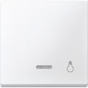 Wippe mit Kontrollfenster und Aufdruck Licht, polarweiß, System M, Merten 430919