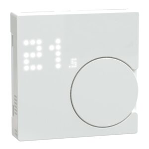 Connected Raumtemperaturregler-Modul, aktivweiß glänzend, System M, ZB, Merten MEG5779-0325