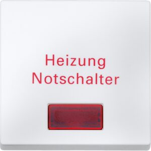 Wippe für Heizungs-Notschalter, polarweiß, System M, Merten 434919