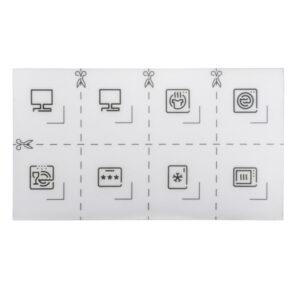 Symbolsatz für Steckdosen, lotusweiß, System Design, Merten MEG3927-6000