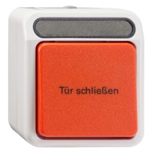 Auslösetast.f.Feststellanl.1 Schließer 1-pol.+ 1 Öffner 1-pol.lichtgrau,AQUASTAR, Merten MEG3167-8029