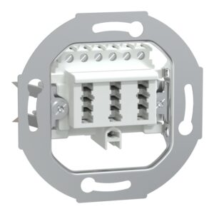Fernmelde-Anschlussdose TAE 3fach, 3x6 NFN, weiß, Merten 465236