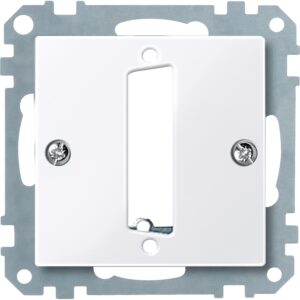 Zentralplatte für D-Subminiatur-Steckv. 25-polig, aktivweiß glänzend, System M, Merten 467825