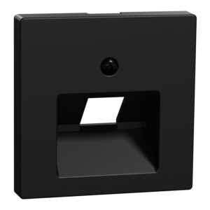 Zentralplatte für UAE-Einsatz, 1fach, schwarz matt, System M, Merten MEG4521-0403
