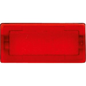 Symbole, rechteckig, neutral, rot-transparent, Merten 395900