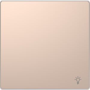 Wippe mit Kennzeichnung Licht, Champagnermetallic, System Design, Merten MEG3302-6051